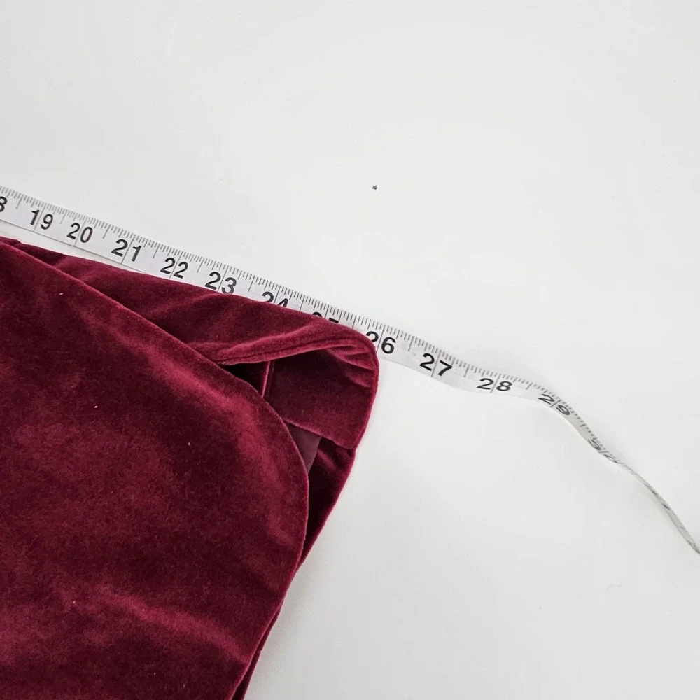 VIntage Liz Claiborne Womens Velvet Blazer Jacket‎ Burgundy Button Front Size 12